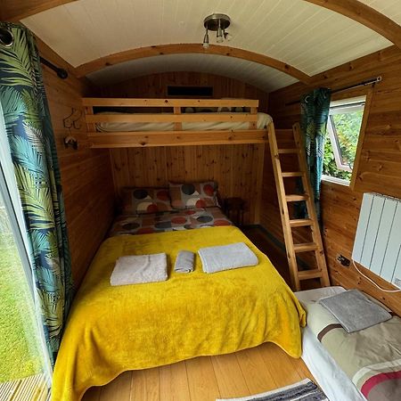Unique Sheperds Hut Private Hot Tub, Ensuite & Kitchenette Clodock Esterno foto